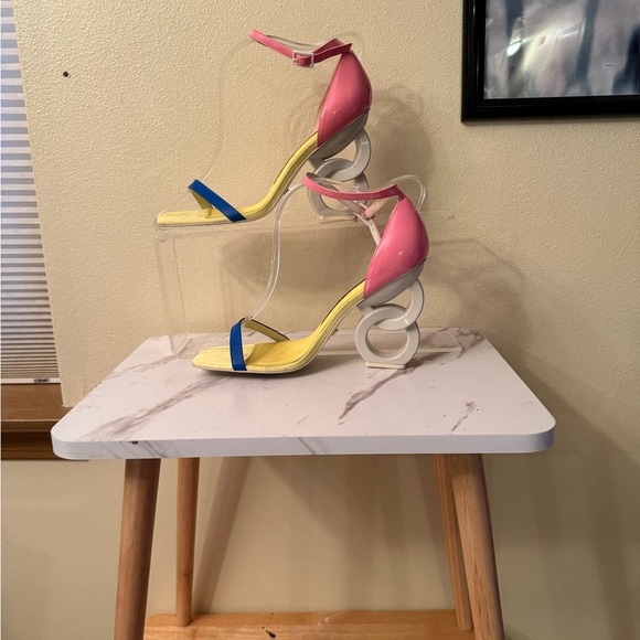 Kat Maconie Color Block Sculpture Pumps, EUC, Size 10 - Picture 2 of 15